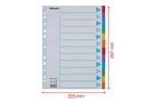 Arkistointi & Säilytys - Esselte - divider - 12 parts - for A4 - tabbed - 100194
