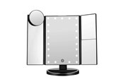 Meikkipeilit - UNIQ Hollywood trifold make up spejl sort - 4777