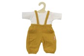 Nuket & tarvikkeet - Heless Dolls Dungarees Ocher Yellow size 28-35 cm - 1415