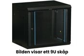 Räkit - Rack - TOTEN 19? wall cabinet 6U 600 × 450 glass door black - WS64066001