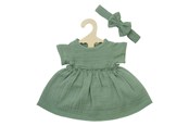Nuket & tarvikkeet - Heless Doll dress Green with Ruffles 28-35 cm - 1424