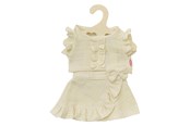 Nuket & tarvikkeet - Heless Dolls Wrap Skirt Ecru with Ruffles 35-45 cm - 2422