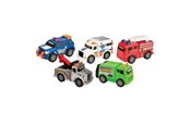 Leluautot - Road Rippers Mini 5pk City Service 10cm - 20381
