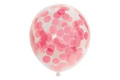 Lelut - Globos Confetti Balloons Paper Confetti Baby Pink 30cm 6pcs - 1128001