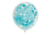Lelut - Globos Confetti Balloons Paper Confetti Baby Blue 30cm 6pcs - 1128002