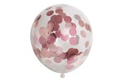 Lelut - Globos Confetti Balloons Paper Confetti Metallix Rose Gold 6pcs. - 1128005
