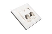 Muut kaapelit - Triax Wall outlet Keystone CAT6 Angle - 157078