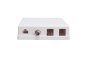 Muut kaapelit - Triax Outlet box Keystone CAT6 UTP CAT6 UTP 4 ports - 157081