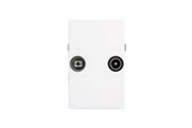 Antennikaapelit/-liittimet - Triax Wall Outlet FM/TV TD 263E White - 302581