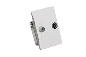 Antennikaapelit/-liittimet - Triax Wall Outlet 2-way TD 241E White - 302587