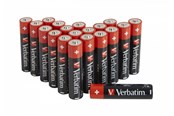 Akut ja Paristot - Verbatim battery - 20 x AAA / LR03 - Alkaline - 49876