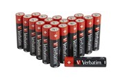 Akut ja Paristot - Verbatim battery - 20 x AA / LR06 - Alkaline - 49877