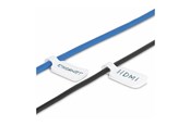 Lisätarvikkeet - StarTech.com 3.5in (9cm) Cable Labels 100 Pack White Cable/Cord Tags (CABLE-TAG-HLWH) - cable identification labels - hook-to-hook fastener write-on - CABLE-TAG-HLWH