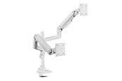 Näytön kiinnitys - Alterzone  Arm Luxe Duo Heavy-duty monitorivarsi kahdelle näytölle, valkoinen - ALZARMLX-DW