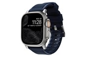 Smartwatch - Lisävarusteet - Nomad Rugged Strap - atlantic blue/silver - AW Ultra 2/1 49mm 9/8/7 45mm/6/SE/5/4 44mm/3/2/1 42mm - NM01296485