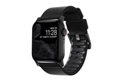 Smartwatch - Lisävarusteet - Nomad - Active Band Pro - 44mm/42mm Black Hardware Black Active Leather FKM - NM1A41BNW0