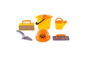 Ulkoleikit - Cavallino Toys Cavallino Masonry Bucket Set with Tools and Helmet - 1364CN01