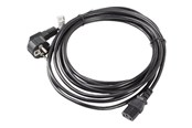 Sisäiset virtakaapelit - Lanberg - power cable - CEI 23-16/VII / CEE 7/3 to power IEC 60320 C13 - 5 m - CA-C13C-11CC-0050-BK