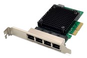 Verkkokortit (verkkosovittimet, tulostuspalvelimet jne.) - DIGITUS DN-10136 4-Port 2.5 Gigabit Ethernet network card RJ45 PCI Express Realtek chipset - DN-10136