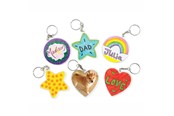 Askartelu- ja taidetarvikkeet - Colorations - Make Your Own Keychain Set of 12 - CHKEYCHN