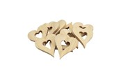 Askartelu- ja taidetarvikkeet - Colorations - Wooden Heart Decorations Large 20pcs. - 31WD14