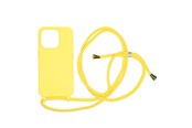 Puhelin - Kannet ja kotelot - Mobile Origin Lanyard Case - yellow - iPhone 15 Pro - LYC-S-YLW-15PRO