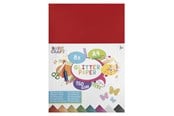 Askartelu- ja taidetarvikkeet - Creative Craft Group Glitter paper A4 150g 8 sheets ass. - CR0018/GE