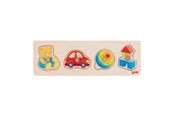 Vauva- ja taaperolelut - Goki Wooden Stud Puzzle My Toys 4 pcs. - 57356