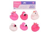 Lelut - Johntoy Happy World Flamingo & Unicorn Bath Figures 6pcs. - 22279