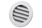Ventilation - Duka Metal grate Dusav Ø100mm with flange and with fly net aluminium - 112251