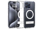 Puhelin - Kannet ja kotelot - Spigen Caseology Capella MagSafe Kickstand - clear white - iPhone 15 Pro - ACS06757