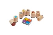 Luovat leikit - Goki Wooden Stamp Set - Wild Animals - 15499