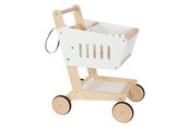 Roolileikit - Small Foot - Wooden Supermarket Cart White - 12403