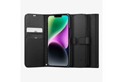 Puhelin - Kannet ja kotelot - Spigen Wallet S - black - iPhone 14 - ACS05421