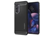 Puhelin - Kannet ja kotelot - Spigen Rugged Armor - black - Motorola Edge 2022 - ACS05544