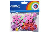 Askartelu- ja taidetarvikkeet - Haza Witbaard Foam stickers Flowers 70 pcs. - 192301