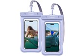 Puhelin - Kannet ja kotelot - Spigen Aqua Shield WaterProof Floating Case A610 2 Pack - aqua blue - ACS06016
