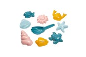 Ulkoleikit - Ecoiffier Shell Sand Molds with Shovel 9 pcs. - 304