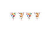 Lelut - Folat BV Flag line Confetti 3 years 10 meters. - 27103