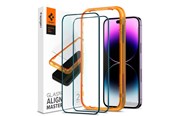 Puhelintarvikkeet - Näytönsuojat - Spigen tR Align Master 2 Pack - FC black - iPhone 14 Pro Max - AGL05204