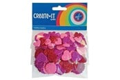 Askartelu- ja taidetarvikkeet - Haza Witbaard Foam stickers Hearts and Rounds 132 pcs. - 192304