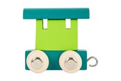Puulelut - Small Foot - Wooden Letter Train Wagon Green - 10346