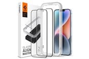 Puhelintarvikkeet - Näytönsuojat - Spigen Glass tR AlignMaster HD 1 Pack - FC black - iPhone 14/13 Pro/13 - AGL03725