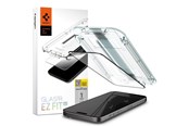 Puhelintarvikkeet - Näytönsuojat - Spigen Glass tR EZ Fit HD 1 Pack - FC Black - iPhone 15 Pro - AGL06899
