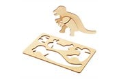 Askartelu- ja taidetarvikkeet - Colorations - Create and Decorate your Wooden 3D Puzzle Dinosaur Set of 4 - DINPUZ