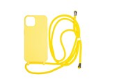 Puhelin - Kannet ja kotelot - Mobile Origin Lanyard Case - yellow - iPhone 14 - LYC-S-YLW-14