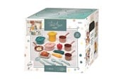 Leikkikeittiöt ja tarvikkeet - Ecoiffier Play Set Pans and Play Food with Cardboard Stove 20 pieces. - 1685