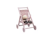 Nuket, pehmolelut ja oheistarvikkeet - Smallstuff Doll Stroller - Powder - 51004-01