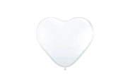 Lelut - Folat BV Heart Balloons - White 8pcs. - 08148