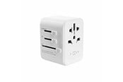Puhelin - Adapterit & Laturit - FIXED Matkaadapteri/laturi USB-C/USB-A 30W EU/UK/USA/AUS - FIXCT30-1C2A-WH